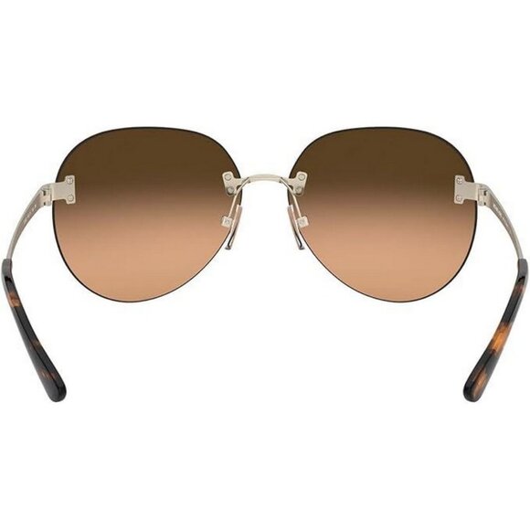 Michael Kors Woman Sunglasses MK1037-12128Z Light Gold, Brown 60-14-140 MSRP170